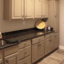 After pic of this Mount Juliet customer’s laundry room with updated color and modern style painted finish
